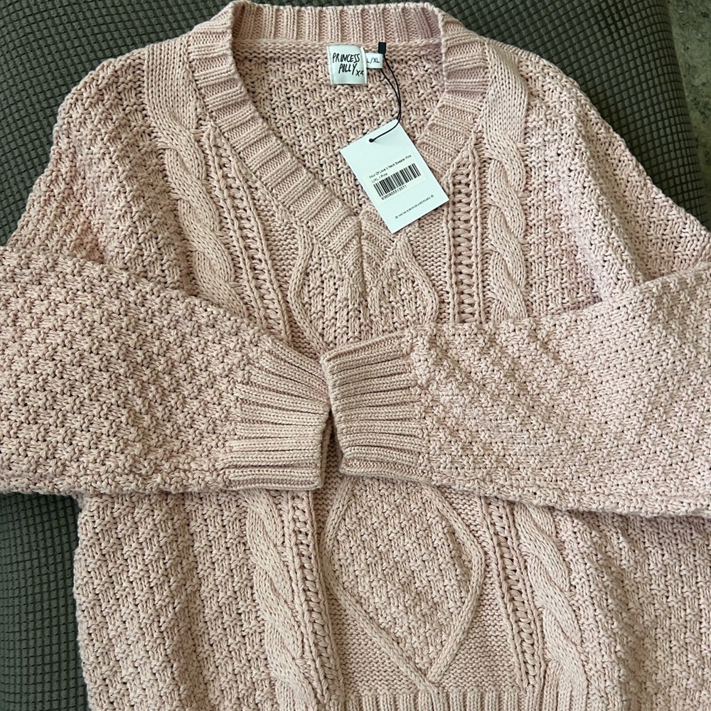 Princess Polly Hour of Love V-neck Sweater
